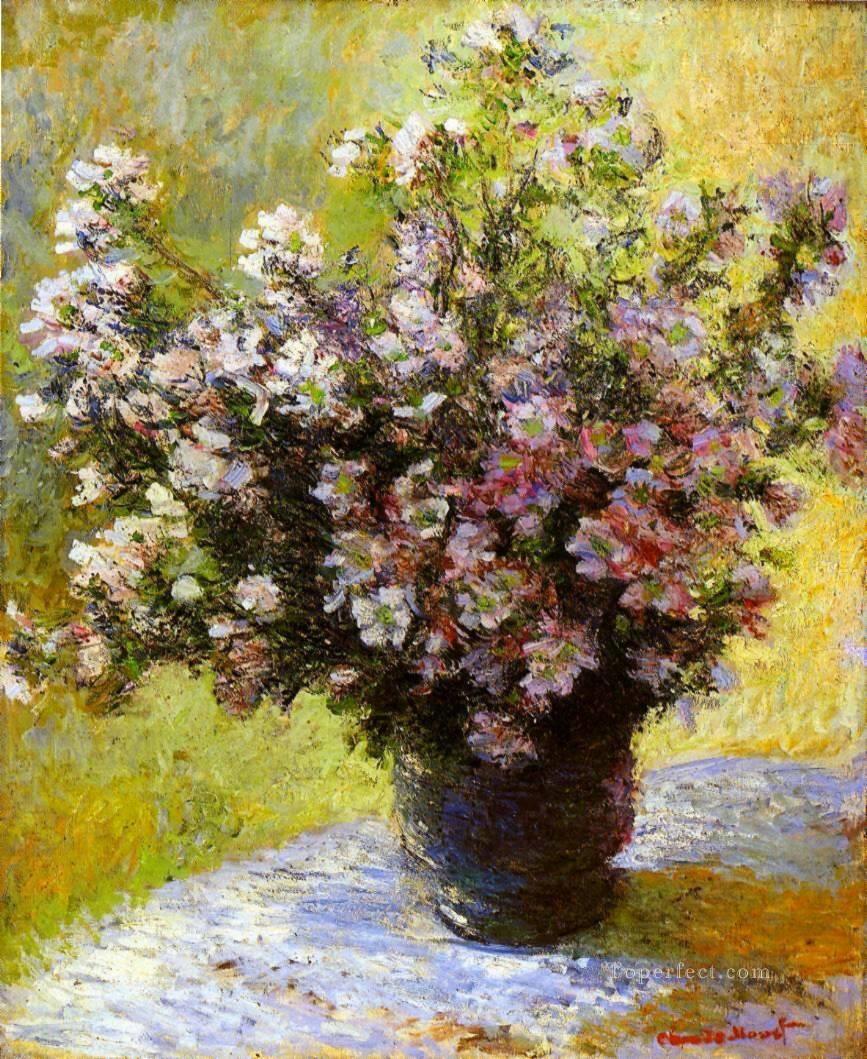 Bouquet of Mallows Claude Monet Oil Paintings